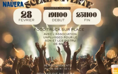 Scène ouverte à la brasserie Nauera – février 2026